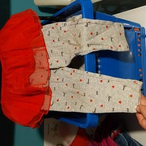 Carter's girls Valentines day outfit 24mos